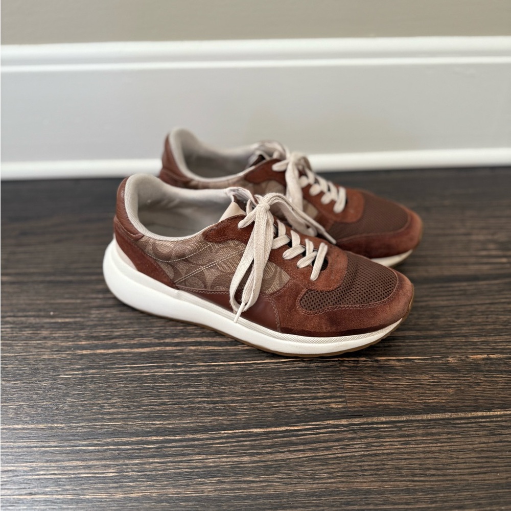 Men's Brown Sneakers - Picture 3 of 6